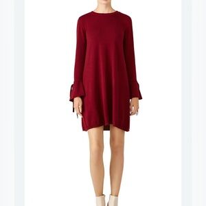 Moon & Madison  Burgundy Long Sleeve Dress